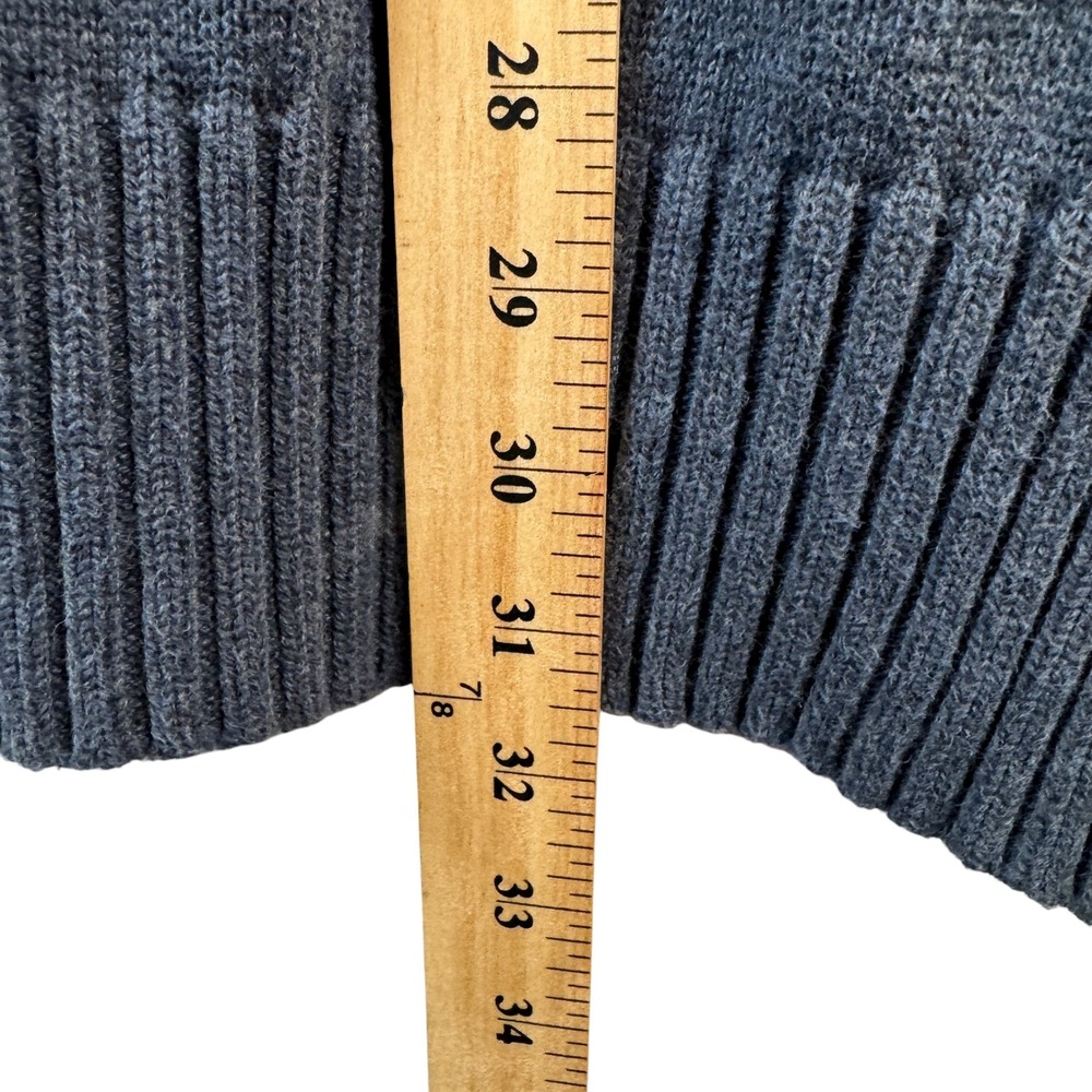 American Eagle Men's Button 1/4 Zip Shawl Collar Sweater XXL Gray Classic Casual - Picture 7 of 7